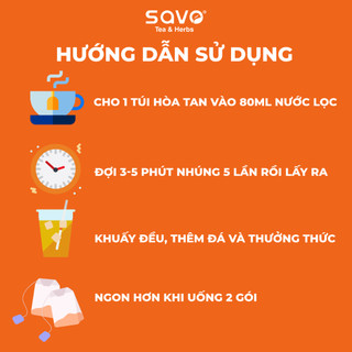SAVO Iced Tea Chanh (Hộp 16 Gói x 15G)