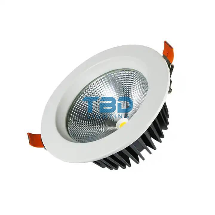 Đèn âm trần 8W MẶT KÍNH chip led Philips nguồn Philips