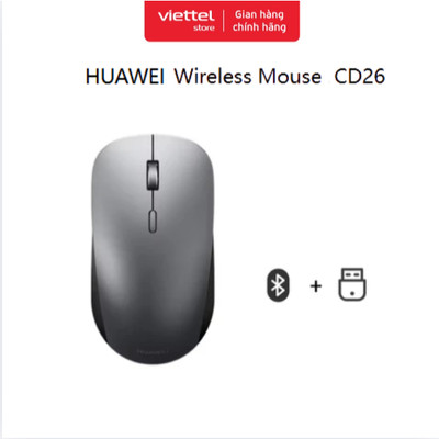 HÀNG TẶNG KHÔNG BÁN - Chuột Bluetooth Huawei CD26 SE Xám Chính hãng