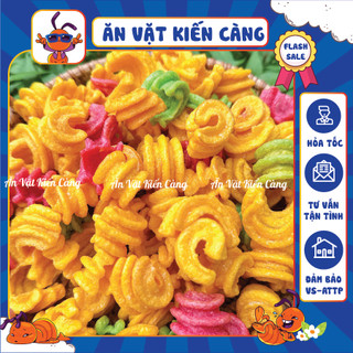  Snack Ốc Xoắn Khổng Lồ Sắc màu Bim Bim Hình Ốc Giòn Tan Đậm Đà Đồ ăn vặt 