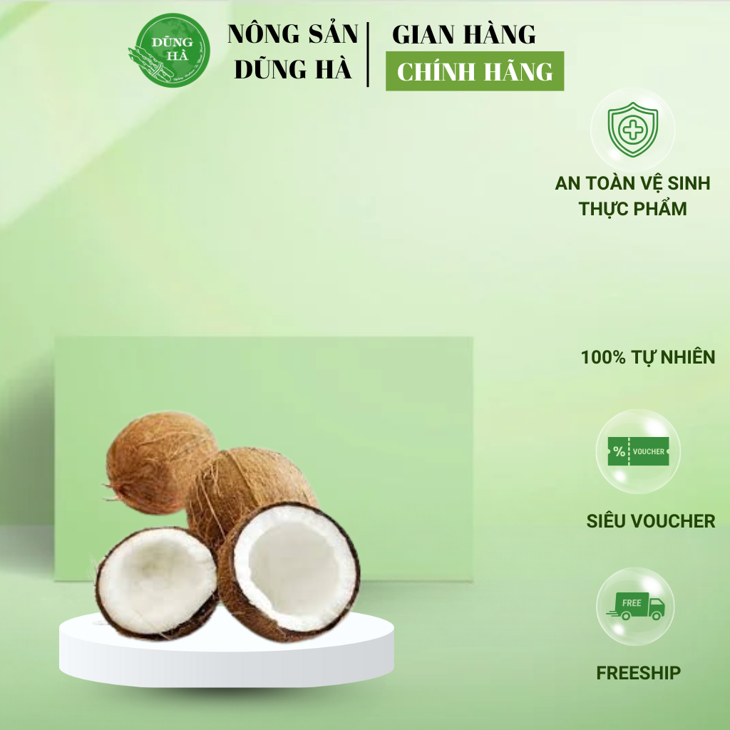 Cùi Dừa Tươi Bến Tre – Giòn Ngọt Tự Nhiên – Giao Hàng Tươi Mỗi Ngày