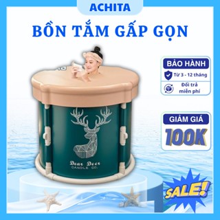  Bồn tắm gấp gọn 3Bcare B1 kết cấu 4 thanh trụ chắc chắn tự bung 3s bồn tắm 6 lớp cách nhiệt dày 
