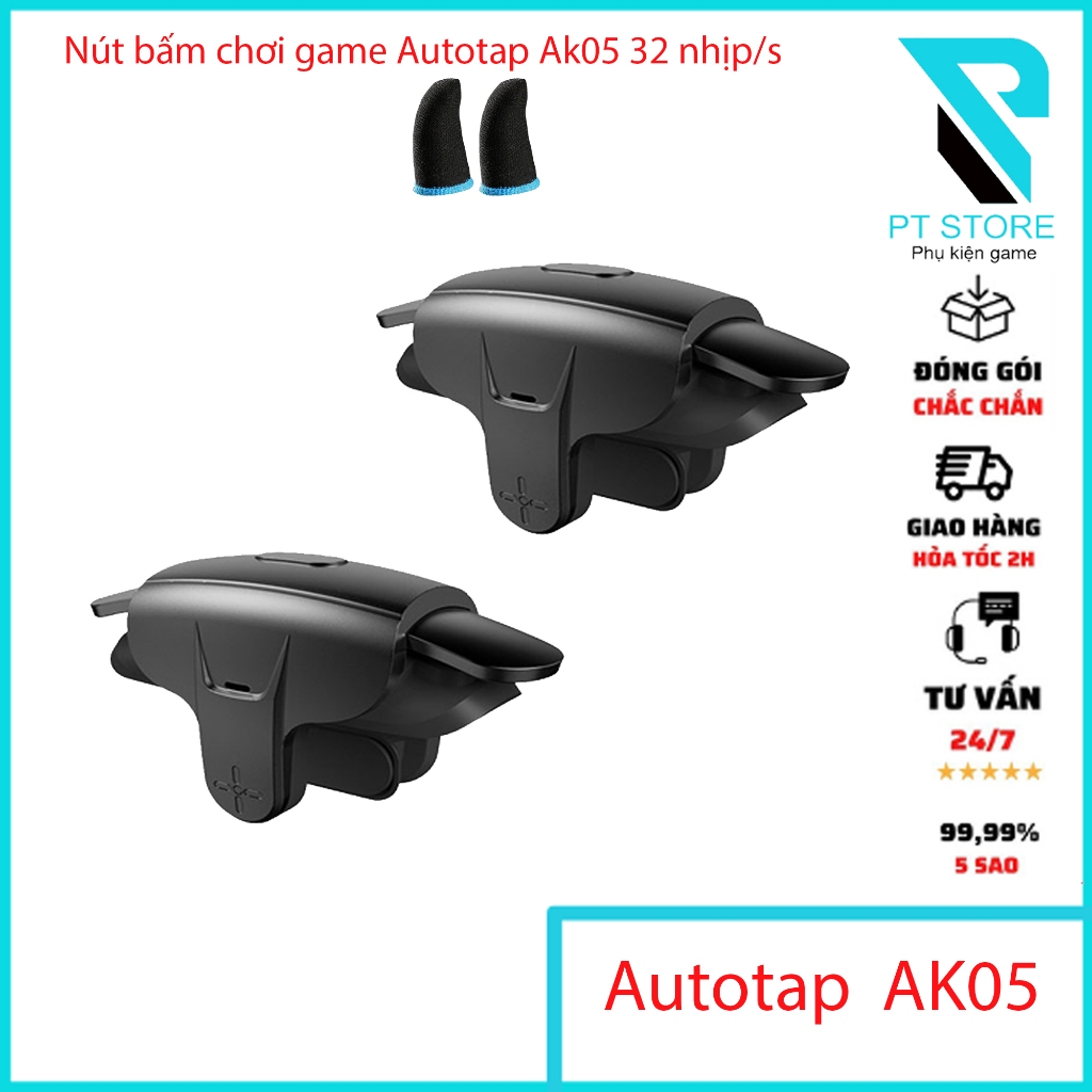 Memo AK05 | Nút chơi game auto tap dành cho game FPS Freefire, PUBG, COD