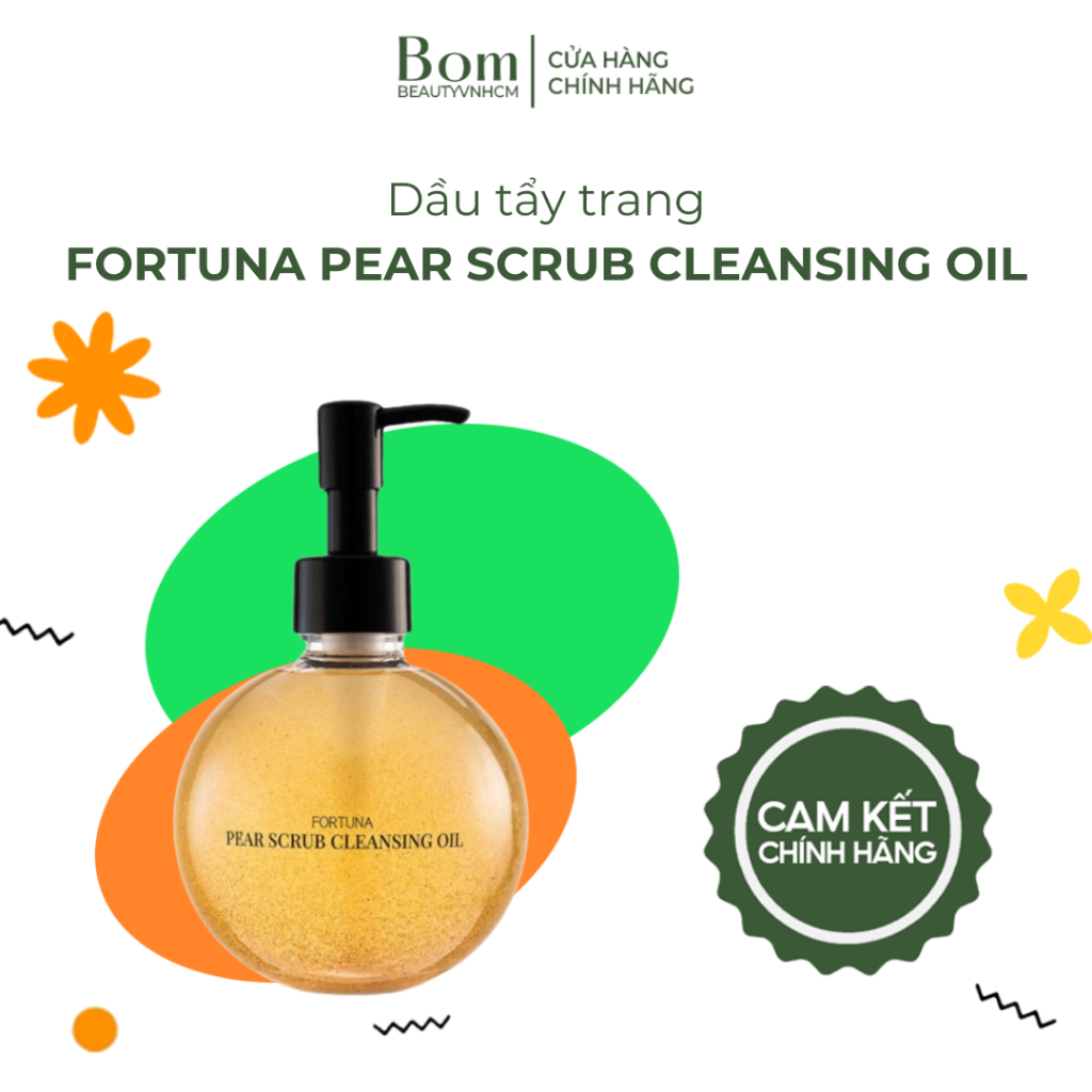 Dầu tẩy trang + tẩy da chết Fortuna Pear Scrub Cleansing Oil (T8/2026)