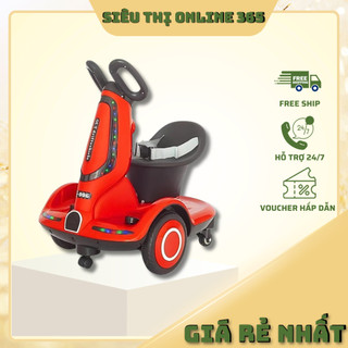Xe Máy Điện Cân Bằng Cho Bé Xoay 360 Độ Có Điều Khiển | Xe Điện Trẻ Em Tải Trọng 40kg Có Đèn Nhạc