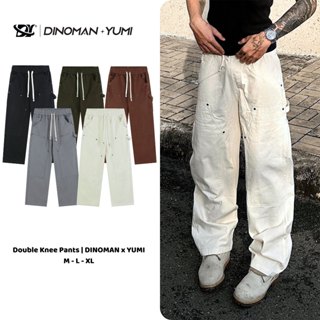 Quần Kaki Double Knee Dinoman & Yumi Chất Liệu Kaki Mềm 300gsm Phong Cách Trẻ Trung - QTH03