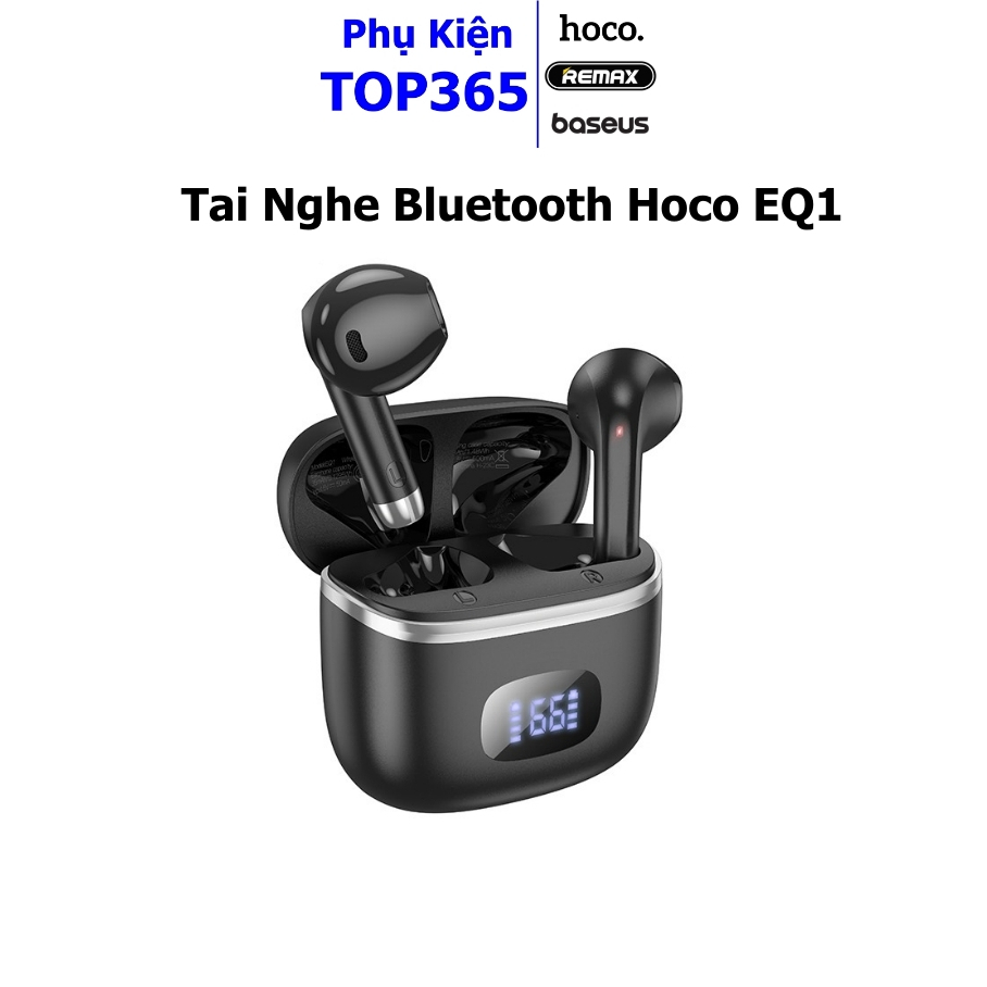 Tai Nghe Bluetooth Hoco EQ1 Có Đốc Sạc - Màn Hình Led Thời Gian - Sử Dụng 7H Có Mic Toạ Đàm