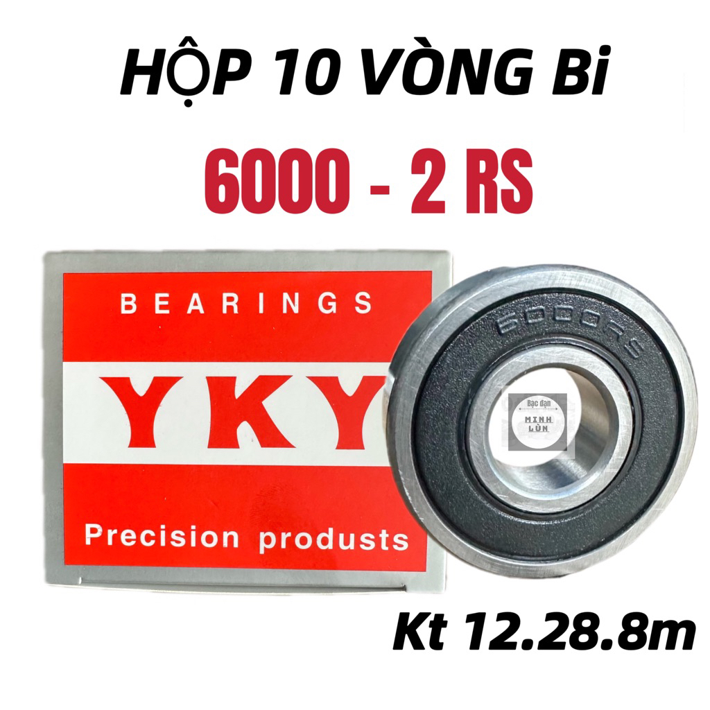 hộp 10 vòng bi 6000-2rs kích thước 10.26.8m