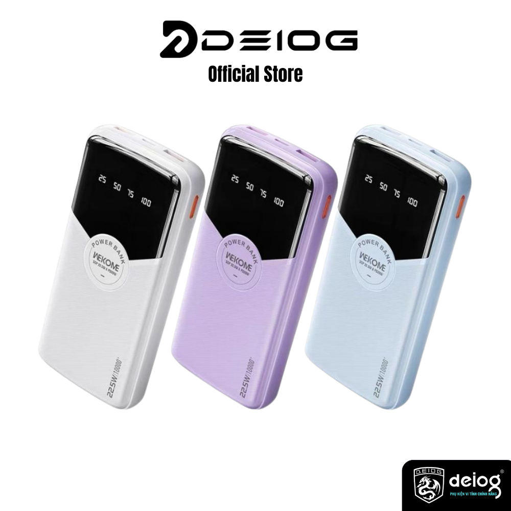 [Hỏa tốc HCM] Sạc dự phòng WEKOME WP-43 20000mah 10000mah hỗ trợ sạc nhanh PD22.5W  2026