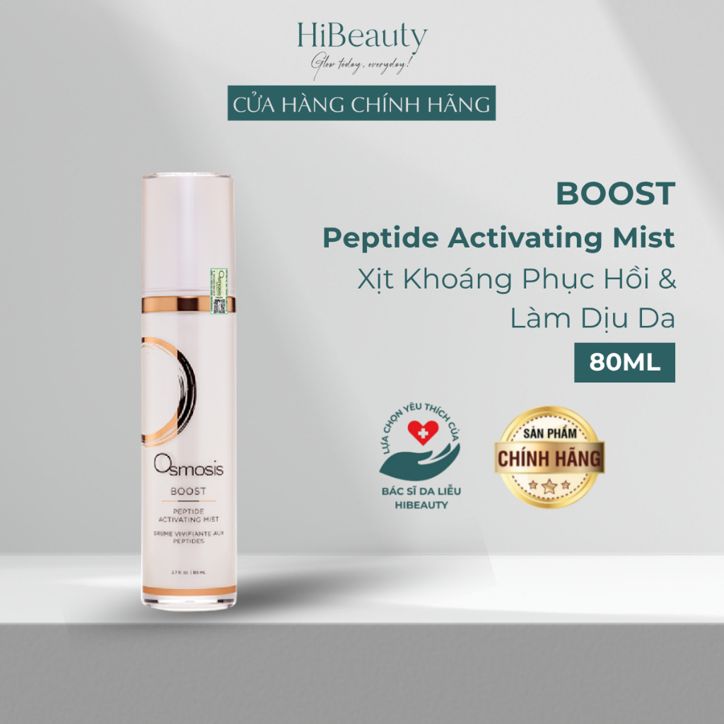 Xịt Khoáng Phục Hồi Và Làm Dịu Da – Osmosis Boost Peptide Activating Mist - 80ml