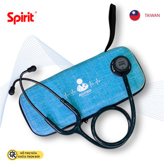 Ống nghe Spirit 2 màng nghe người lớn và trẻ em, 2 chuông nghe, dây xanh lá, FULL BLACK phiên bản đặc biệt