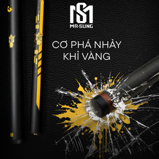  Cơ Bida Phá Nhảy 3 Khúc Khỉ vàng- Phá Nhảy CP 01 - Cơ Phá nhảy Carbon 100%  Litter Monster  MR SUNG 