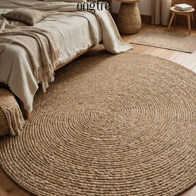 Thảm Cói, Thảm Lục Bình ONGTRE 60-120cm - Thảm Trải Sàn, Thảm Decor Trang Trí, Chụp Ảnh, Handmade Cao Cấp