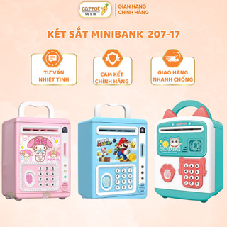 Đồ Chơi Két Sắt Mini Thông Minh Mở Bằng Mật Khẩu Vân Tay Mô Phỏng Cho Bé