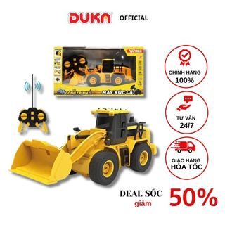 Đồ Chơi  Duka: Xe Công Trình Điều Khiển Từ Xa - Máy Xúc Gàu /Máy Xúc Lật /Xe Cần Cẩu / Xe Ben
