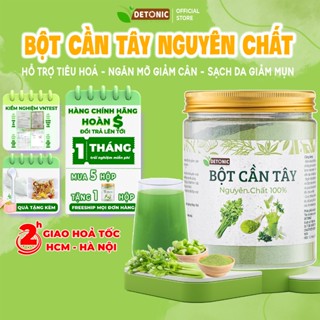 Bột cần tây nguyên chất DETONIC bổ sung chất xơ, uống đẹp da giảm mụn, tốt cho hệ tiêu hoá, hỗ trợ giảm cân giữ dáng