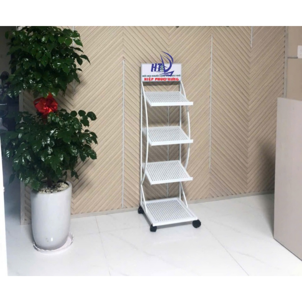 KỆ ĐỂ CATALOGUE BẰNG SẮT TĨNH ĐIỆN 3 tẦNG