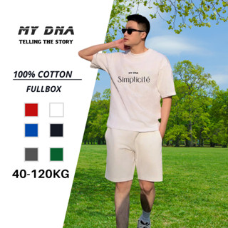 Áo phông thun local brand có bigsize 100kg cặp đôi nam nữ tay lỡ form rộng unisex basic tee fullbox MY DNA SIMPLICILÉ