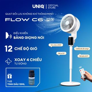 Quạt đối lưu không khí thông minh UNIQ Flow C6 quạt đứng điều khiển giọng nói từ xa tuần hoàn không khí tiết kiệm điện