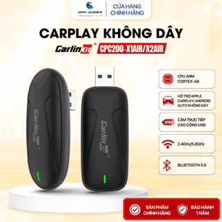 Carlinkit X1air/X2air 2025 Bộ chuyển đổi kết nối Apple Carplay, Android Auto không dây cho xe ô tô | HAPPY JOURNEYS