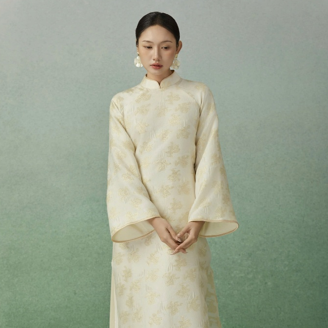 Áo Dài Kim Vân - EDINI - A1696YL