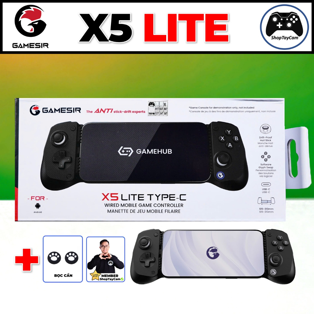 Tay Cầm GAMESIR X5 LITE - Tay Cầm Chơi Game Điện Thoại / Tablet Cổng Type-C | Mới 2025