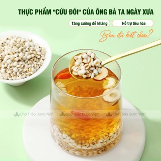 Hạt ý dĩ nếp 100g, hạt bobo, y dĩ nấu sữa hạt, thơm, bở bùi, nấu chè, cháo, hầm gà - Chợ Thảo Dược Việt