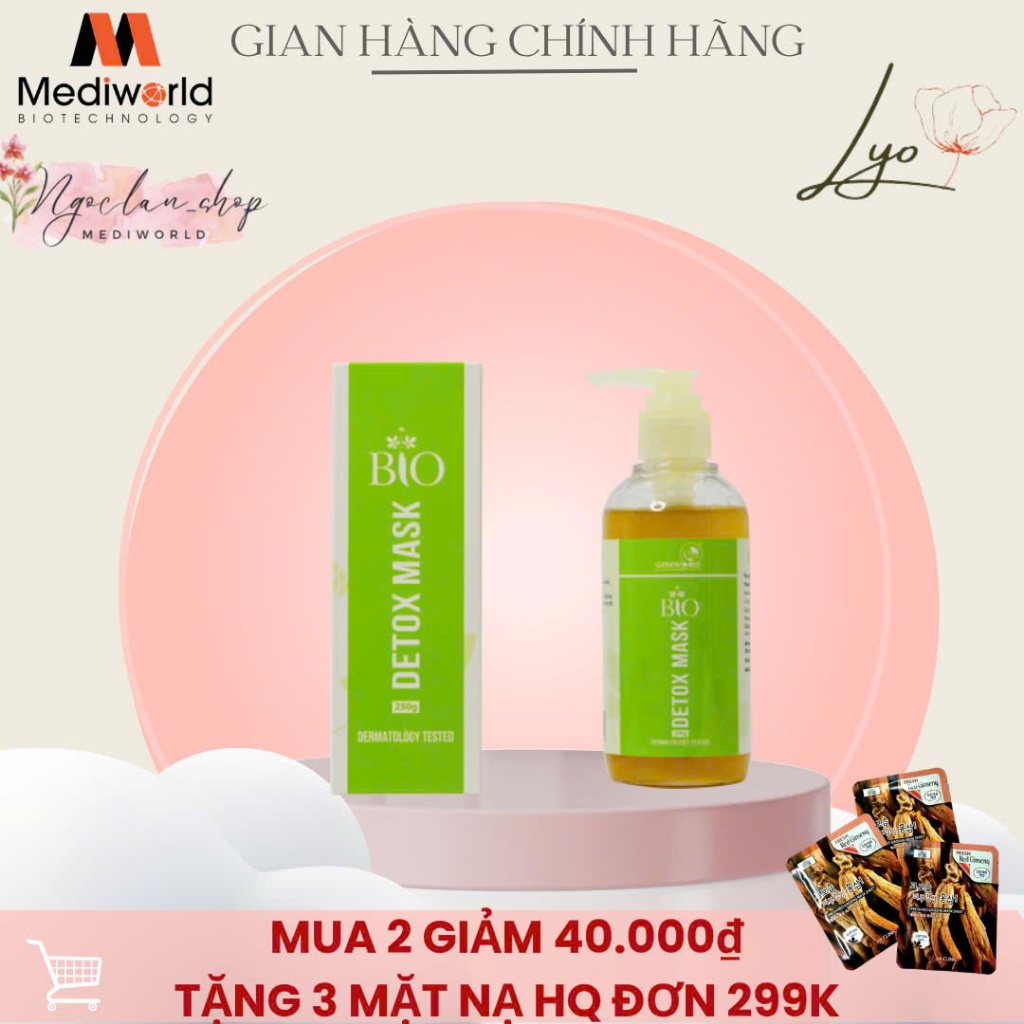 Mặt nạ thải độc bio detox mask GENEWORLD
