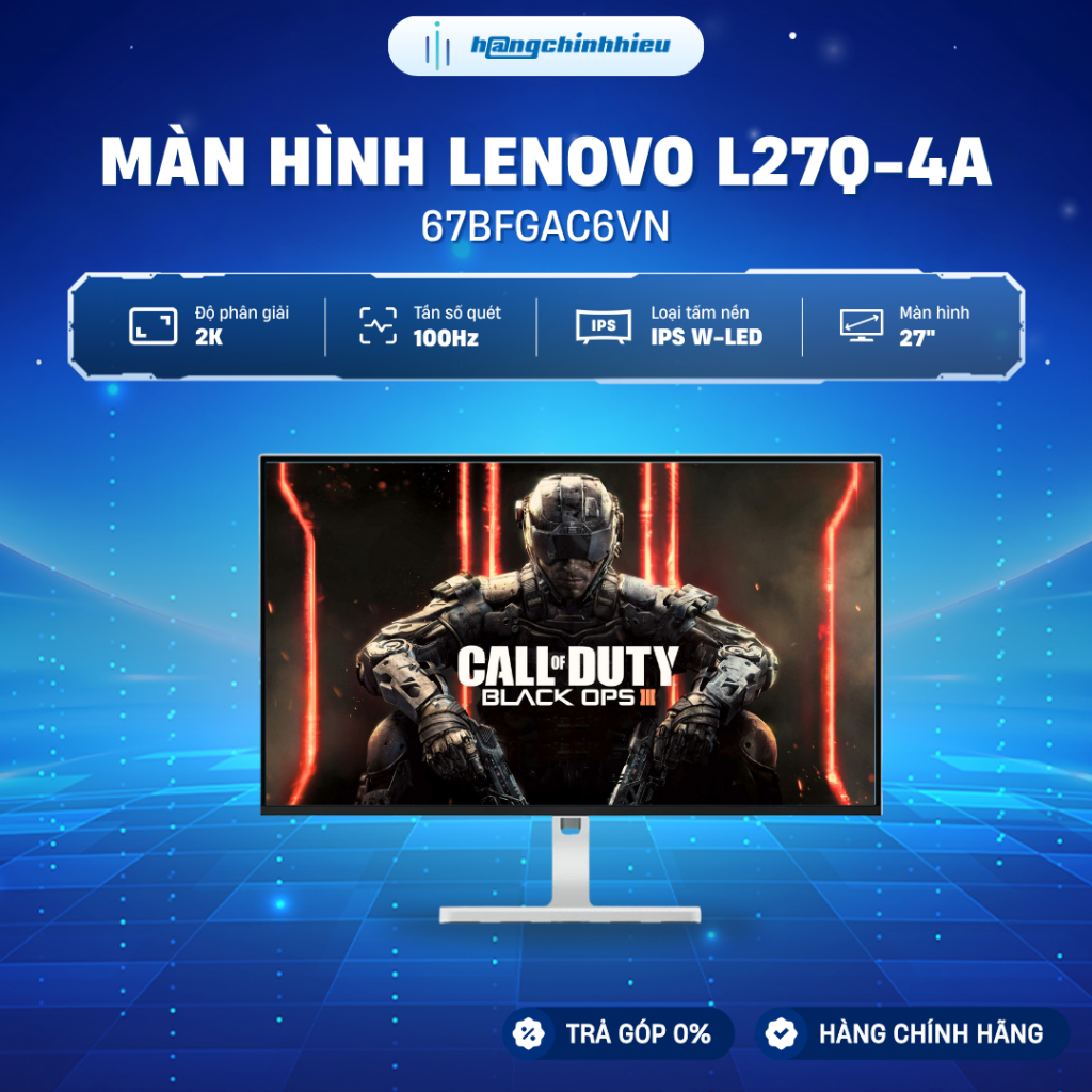 Màn hình Lenovo L27i-4A 27 inch FullHD IPS 100Hz