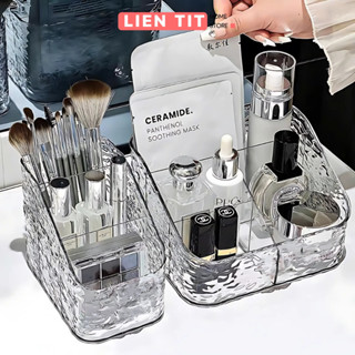  Kệ Mỹ Phẩm Để Bàn Bằng Nhựa Trong Suốt Pha Lê Chia Ngăn Tiện Lợi Kệ Để Đồ Trang Điểm Gọn Gàng Sang Trọng 