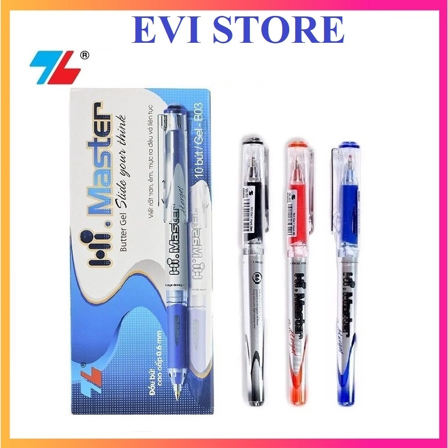 Set 5 bút gel B Thiên Long GEL-B03 huyền thoại / Bút Gel B03 ngòi 0.6mm