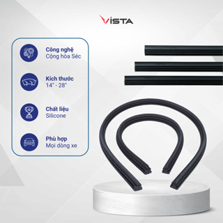 Bộ Phận Của Cần Gạt Nước Ô Tô: Lưỡi Gạt Nước Mưa Chất Liệu Silicon - Thương Hiệu VISTA - Siêu Sạch - Dễ Tháo Lắp