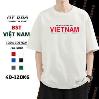 Áo phông thun nhóm Việt Nam thu hè 2025 có bigsize 120kg local brand nam nữ tay lỡ form rộng unisex cotton fullbox MYDNA