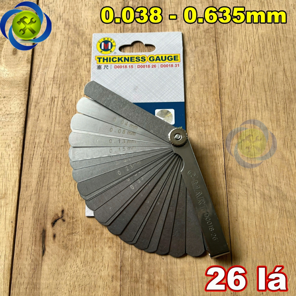 Thước lá đo khe C-Mart D0018-26 26 lá
