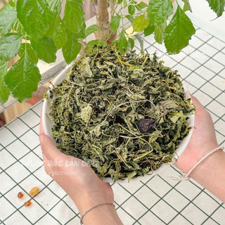 Lá bạc hà sấy khô 500g, bạc hà lẫn cành, lá, thơm, sạch - Lãn Ông