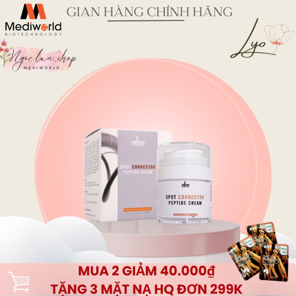 Kem SPOT CORRECTOR PEPTIDE CREAM Dưỡng Ẩm MEDIWORLD
