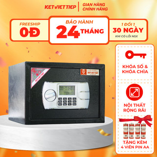  Két sắt mini khách sạn Việt Tiệp KKS023 khóa điện tử 9kg cao 25 x rộng 35 x sâu 31cm  bảo hành 2 năm  