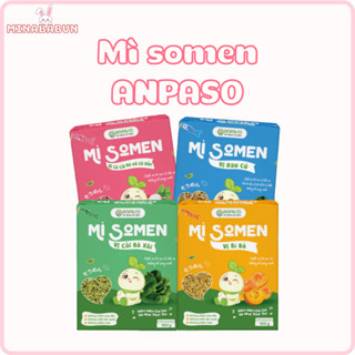 Mì Somen tách muối Anpaso cho bé từ 6 tháng, Mì ăn dặm Anpaso nhiều vị gói 100g cho bé