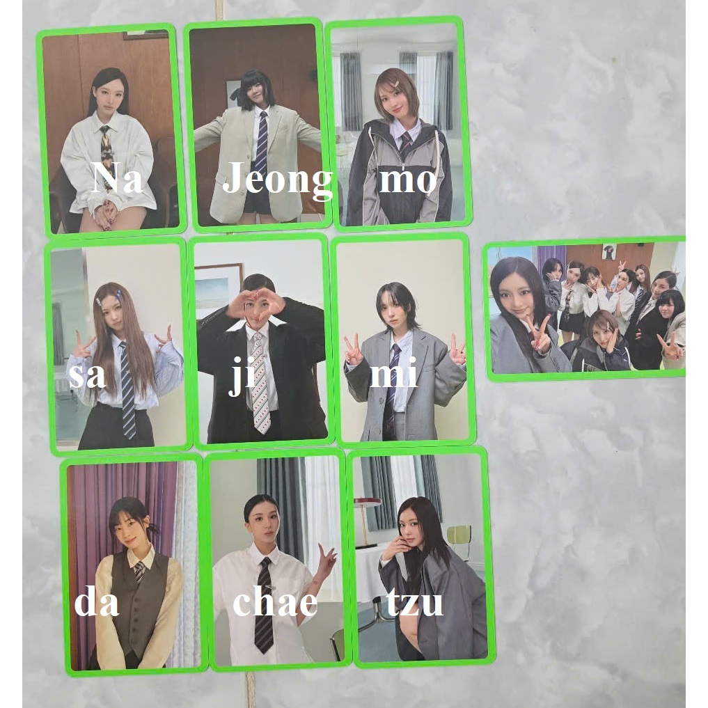 CARD PRE NEMO THIS IS FOR TWICE TÁCH LẺ NAYEON JEONGYEON MOMO SANA JIHYO MINA DAHYUN CHAEYOUNG TZUYU