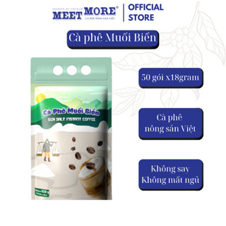 Bịch Cà Phê Hòa Tan Vị Muối Biển - Meet More(50 gói x 18g)