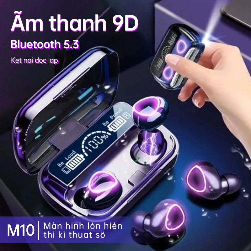 Tai Nghe Bluetooth M10 Chất Lượng Âm Thanh chân thật, Kết Nối Ổn Định Với Công Nghệ Bluetooth V5.3
