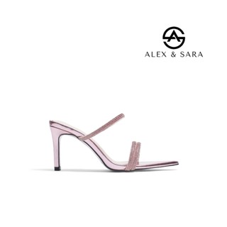  AL203 - Guốc nữ cao gót Alex & Sara keelin mule thiết kế sang trọng thời trang đi tiệc sự kiện gót cao 