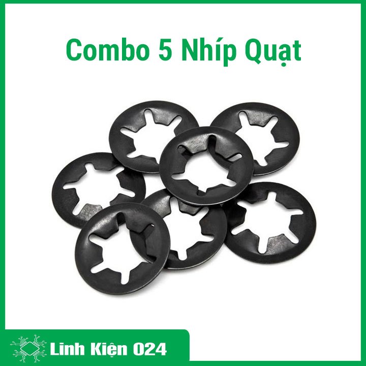 Combo 5 Nhíp quạt, phe chặn bạc quạt