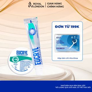 Combo Kem đánh răng Eucryl 62g + Bột tẩy trắng răng Eucryl 50g