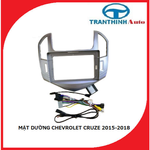 Mặt dưỡng (mặt nạ tap-lo) tăng giắc zin lắp xe Chevrolet Cruze 2015-2018 kich thước 9inch có Canbus.