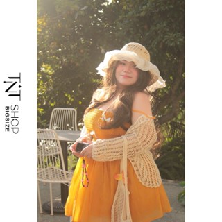 ĐẦM 2 DÂY BIGSIZE TƠ NHÚN THÂN ĐÍNH NƠ KÈM QUẦN BÍ (không kèm khoác) [TNT SHOP BIGSIZE 60KG 90KG]