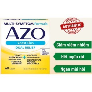   HOẢ TỐC CHE TÊN  Viên uống AZO YEAST PLUS - hỗ trợ các vấn đề PHỤ KHOA -   CÓ CHE TÊN   