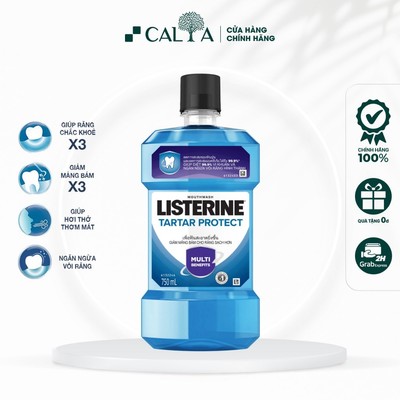 Nước Súc Miệng Listerine Ngăn Ngừa Mảng Bám, Giảm Vôi Răng - Listerine Tartar Protection 250ml/750ml