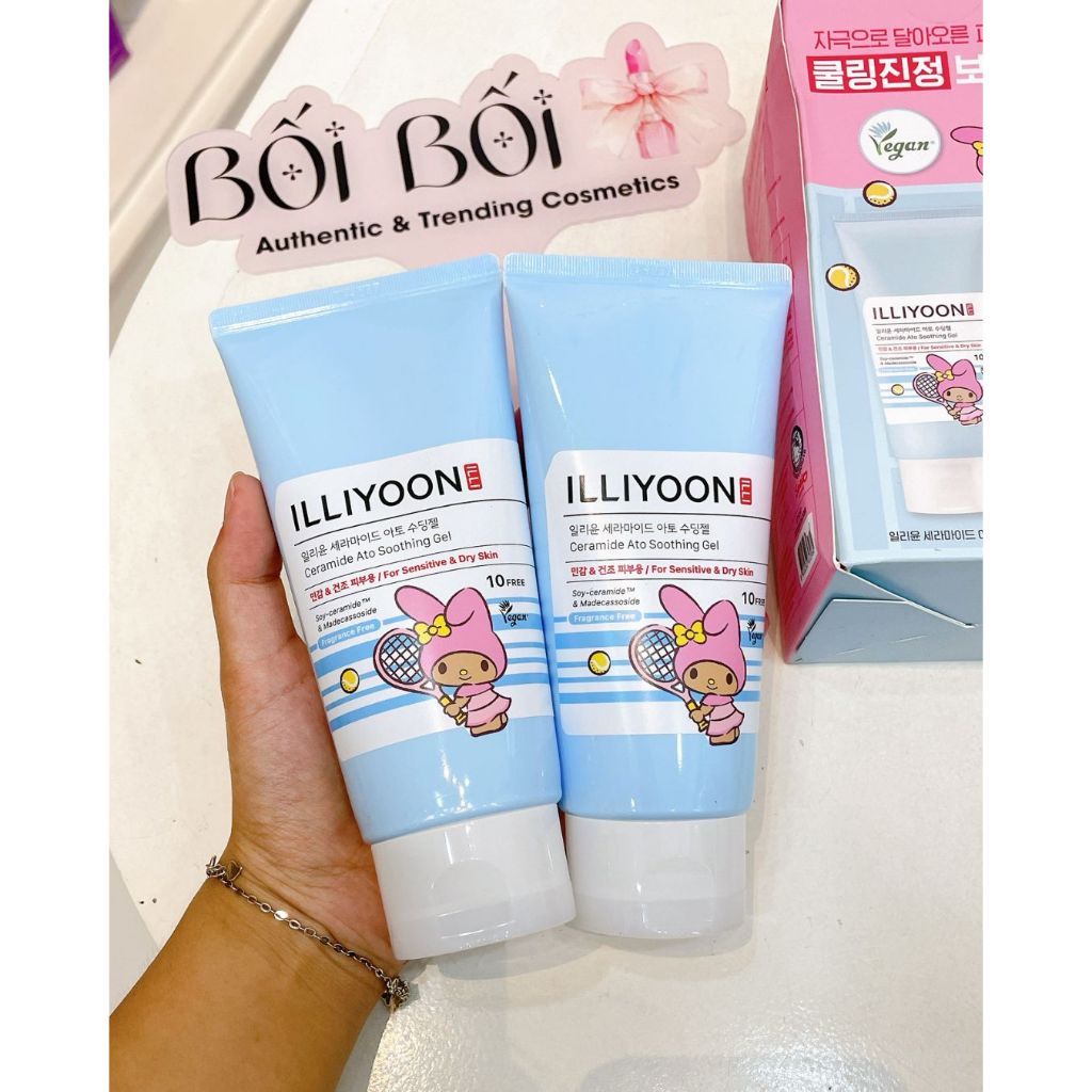 (GIAO SIÊU TỐC 4 GIỜ) Gel Dưỡng Ẩm Phục Hồi Da Illiyoon Ceramide Ato Soothing Gel 175ml tách set không hộp