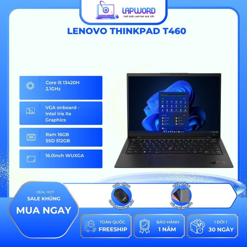 Laptop Lenovo ThinkPad E16 GEN 1 i5 (i5 13420H/ 16GB/ 512GB SSD/ 16 inch)